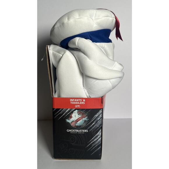 Ghostbusters Puft Infants Toddlers Size 2T Padded Jumpsuit Head Disguise New - Picture 4 of 4